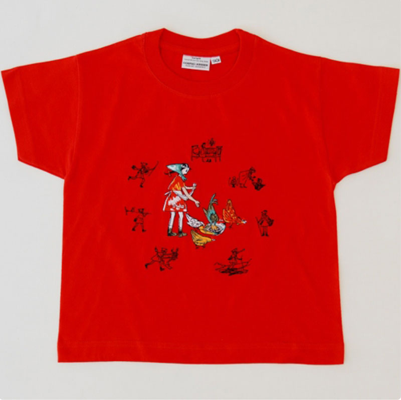 Kinder T-shirt rot «Flurina»