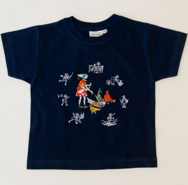 Kinder T-shirt marine «Flurina»