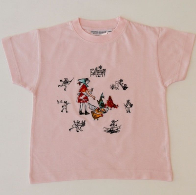 Kinder T-shirt rosa «Flurina»